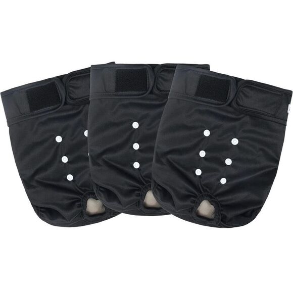 Washable Female Dog Diapers Premium Reusable Highly Absorbent 3 All Size Large - Picture 1 of 10